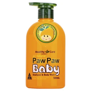 (PRE ORDER) Healthy Care All Natural Paw Paw Baby Shampoo and Body Wash 500ml shelf life 2yrs